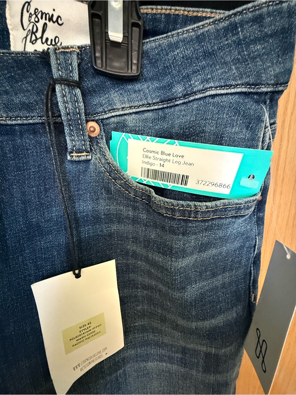 Cosmic Blue Love Ellie Straight Leg Jeans - Indigo